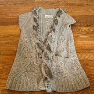 Leifsdottir Women’s Brown Sweater Vest Size Medium